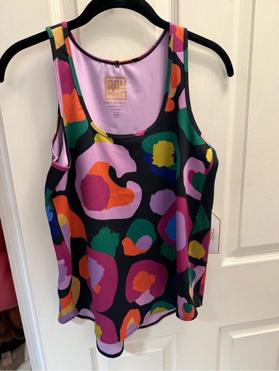 Emily Mccarthy Tops - NWT Emily McCarthy Boxy Tank in Pop Cheetah